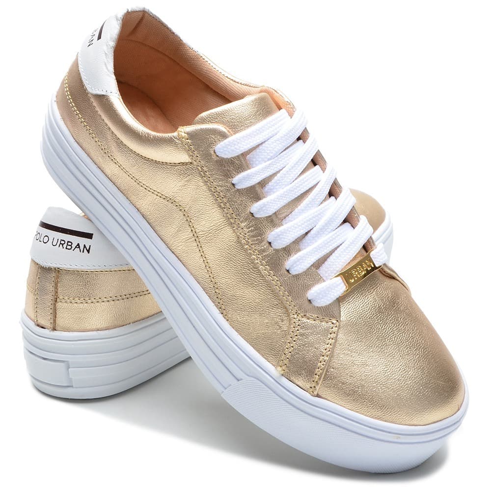 Tênis Feminino em couro Polo Urban