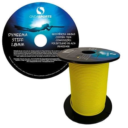 5 metros de Linha Dyneema Stiff onda sports 1,8mm