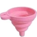 Funil de silicone Retrátil Dobrável para garrafas e recipientes. Preto, vermelho, rosa.