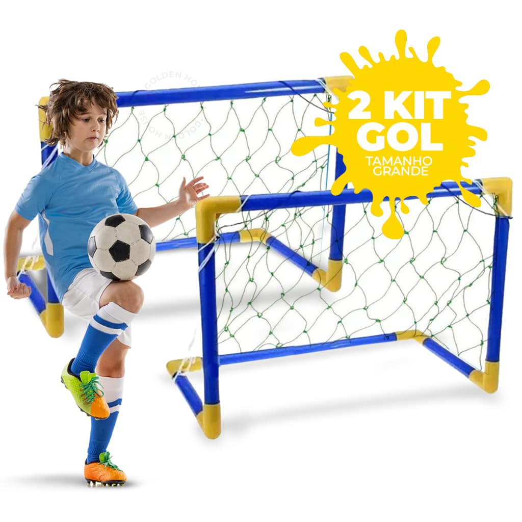 Kit Futebol Golzinho Mini Trave Rede e Bola brinquedo Para Criança