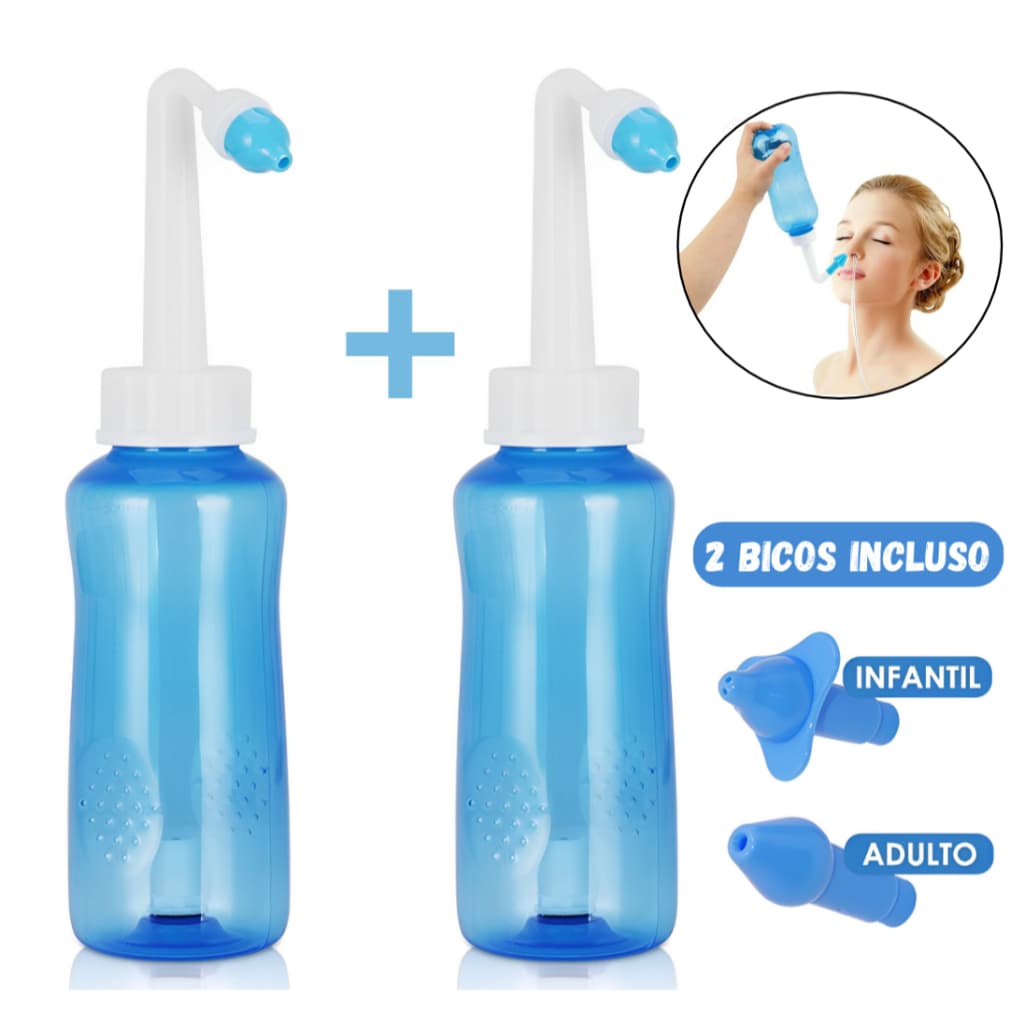 Higienizador Ducha Nasal Lavador Lavagem Sinusite - 300ml