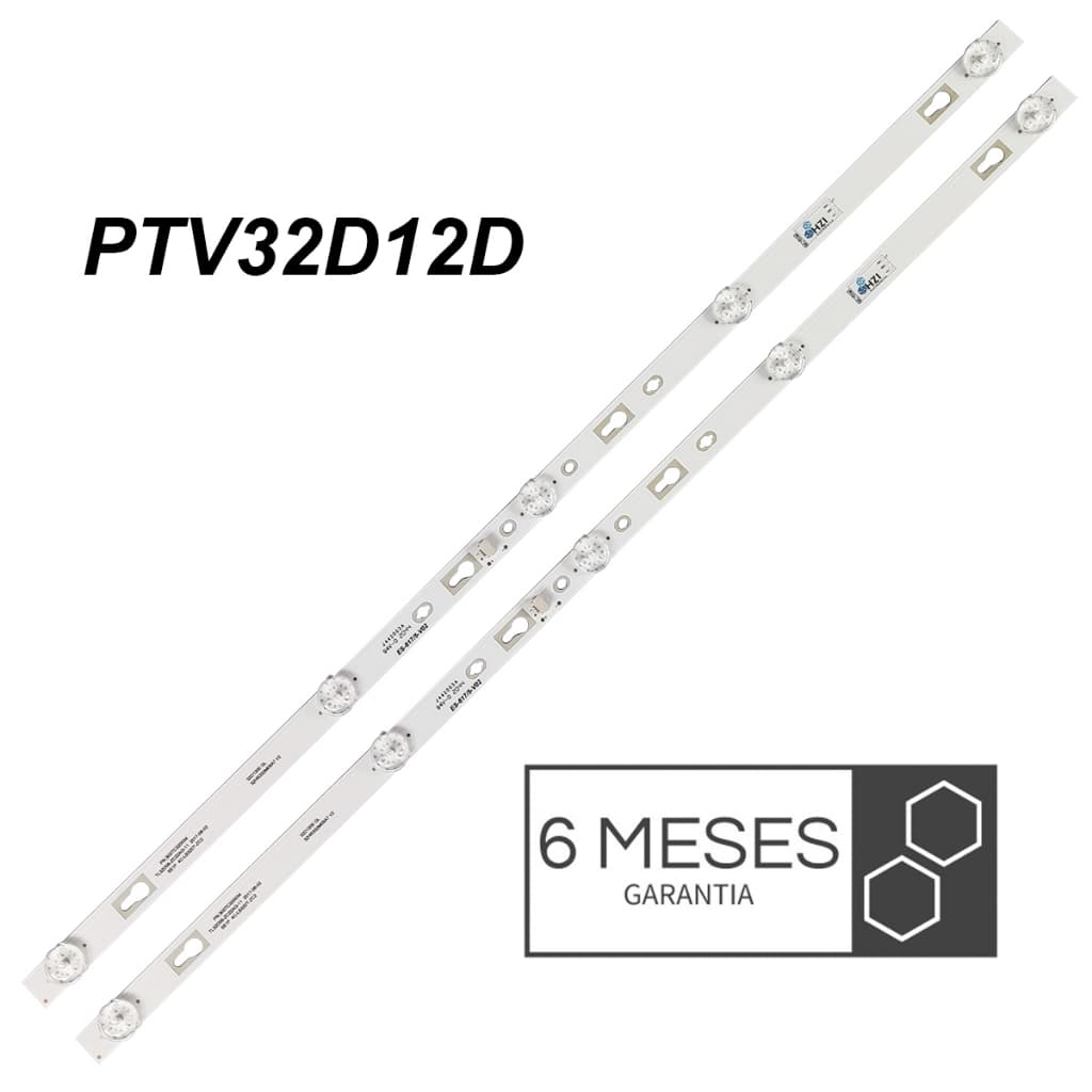 Kit  Barra Led Alumínio PTV32D12D