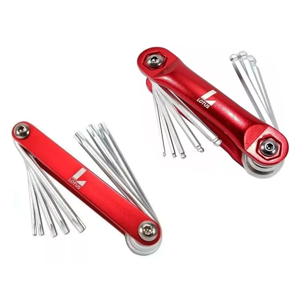 Kit Jogo Chave Allen E Torx Canivete 16 Peças Cromo Vanádio