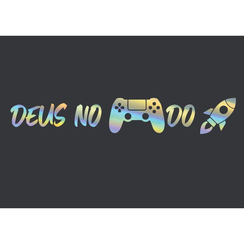 Adesivo Deus no controle do foguete