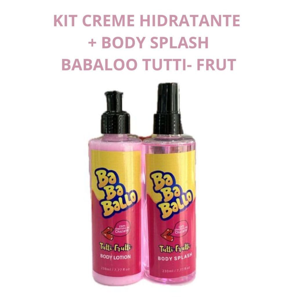 KIT 1 CREME HIDRATANTE + 1 BODY SPLASH TUTTI FRUTI