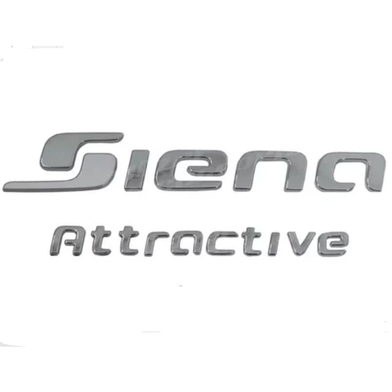 Kit Emblema Traseiro Grand Siena Nome Attractive Siena