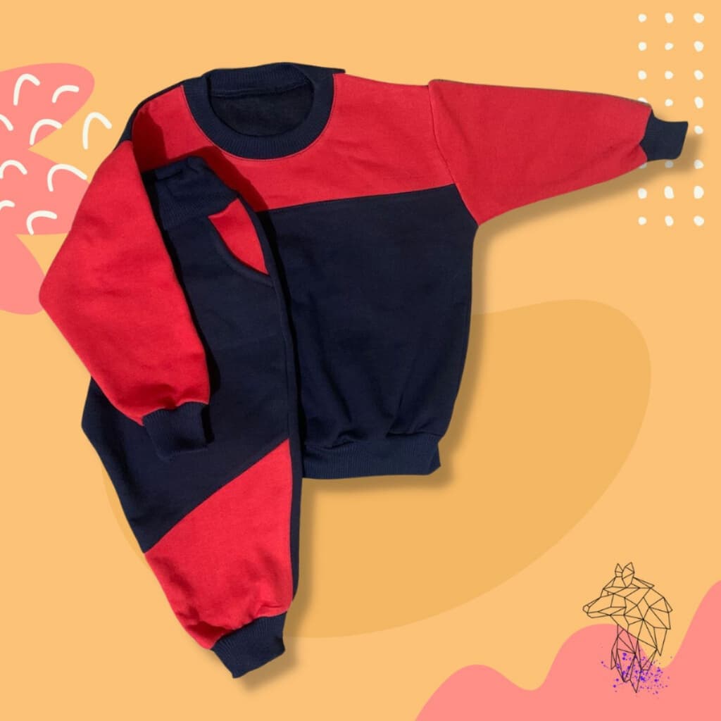 Conjunto de Moletom Infantil Bebê Masculino Menino Inverno Casaco Calça