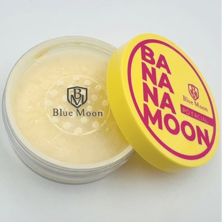 Pó facial BananaMoon blue Facial Finalizador Efeito Aveludado