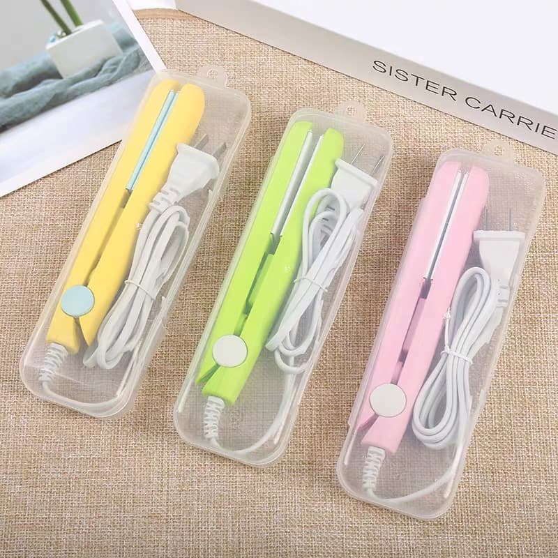 Mini Chapinha Prancha De Bolsa para Cabelos Finos e Cachos 160°Graus Port átil Com estojo