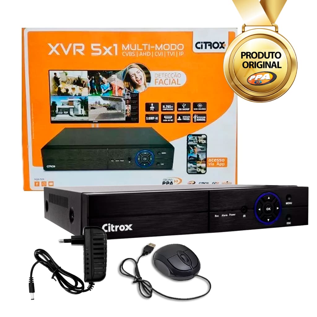 DVR Gravador Digital Xvr 16 Canais Reconhecimento Facial Ppa