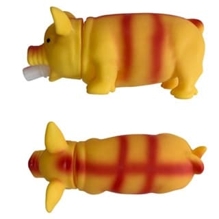 Brinquedo Pet De Borracha Porco Amigo Com Som Para Cachorro