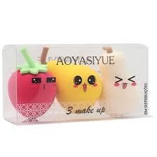 KIT ESPONJA COM 03 UNIDADES FRUTINHAS - AOYASIYUE