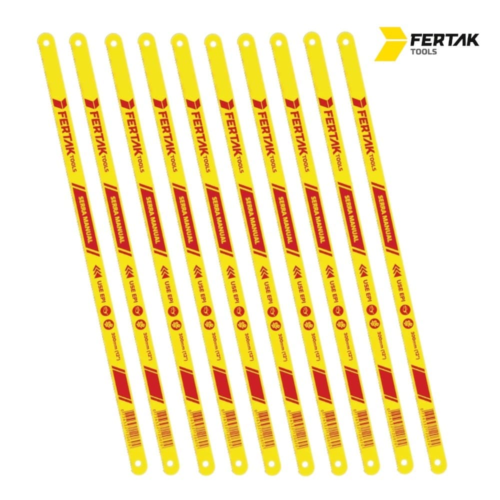 Kit Lâminas de Arco de Serra Serrinha 30cm 12 pol. Fertak