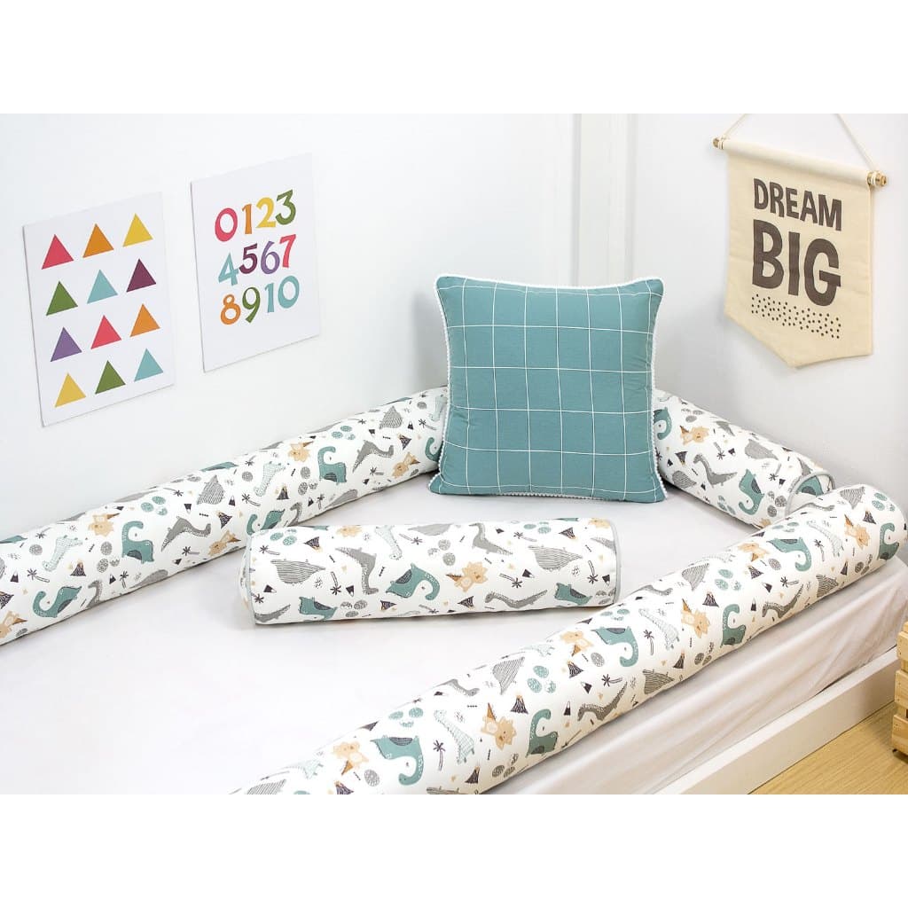 Kit Capas Rolinho de Solteiro 4 Peças Percal Menino Menina