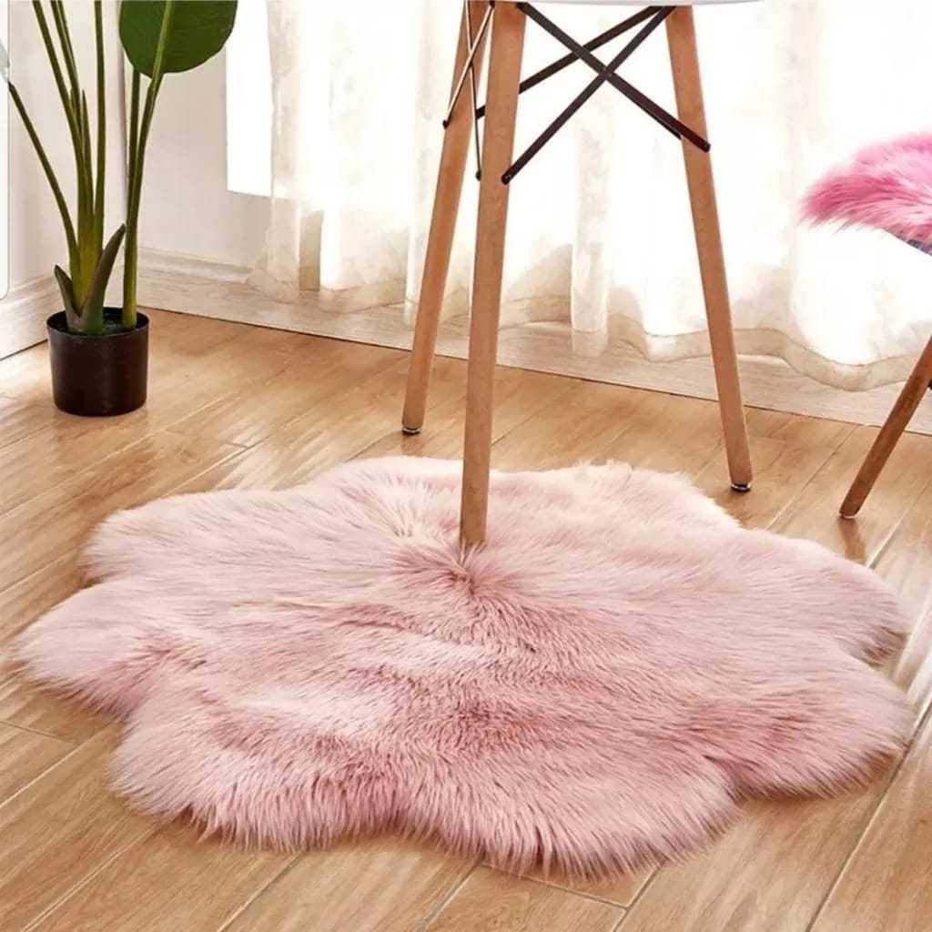 Tapete manta de flores Pelego Pelo Alto Luxo Para decoração de casa elegante
