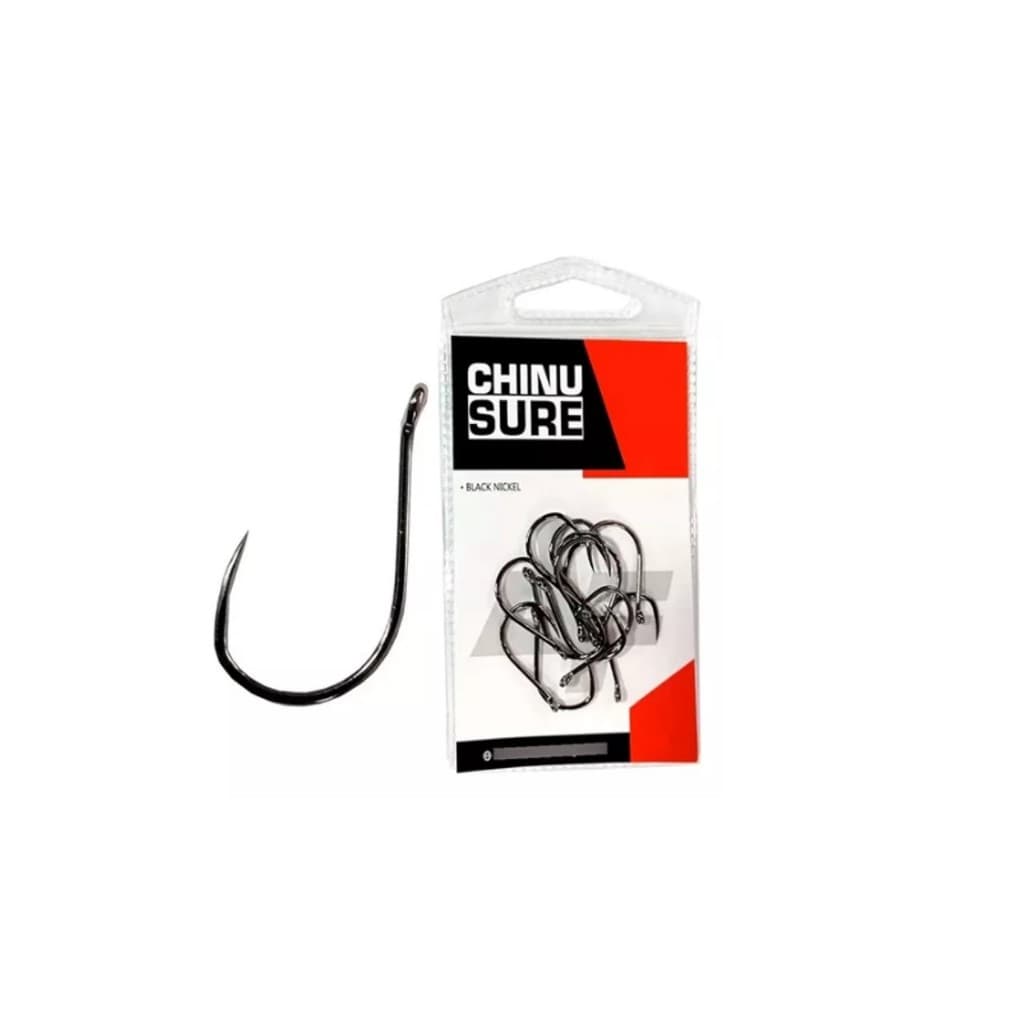 Anzol Pesca Chinu Sure Black Nickel Albatroz Sem Fisga Farpa