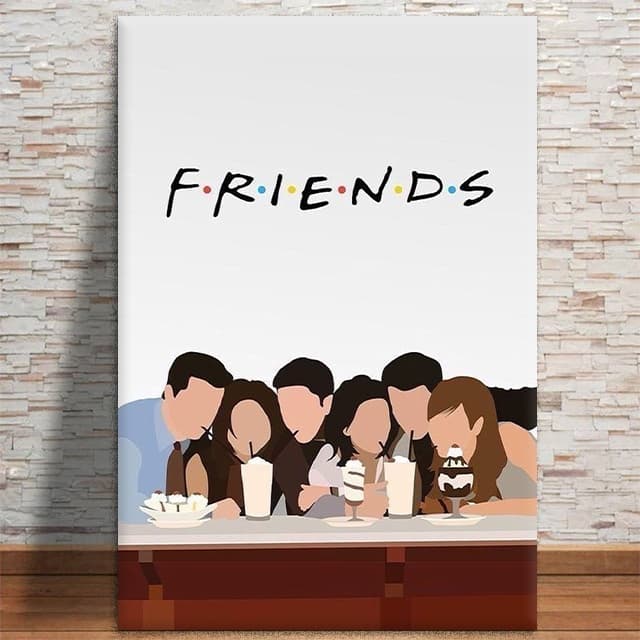 Quadro Decorativo Friends Seriado Comédia MDF 3mm 4k