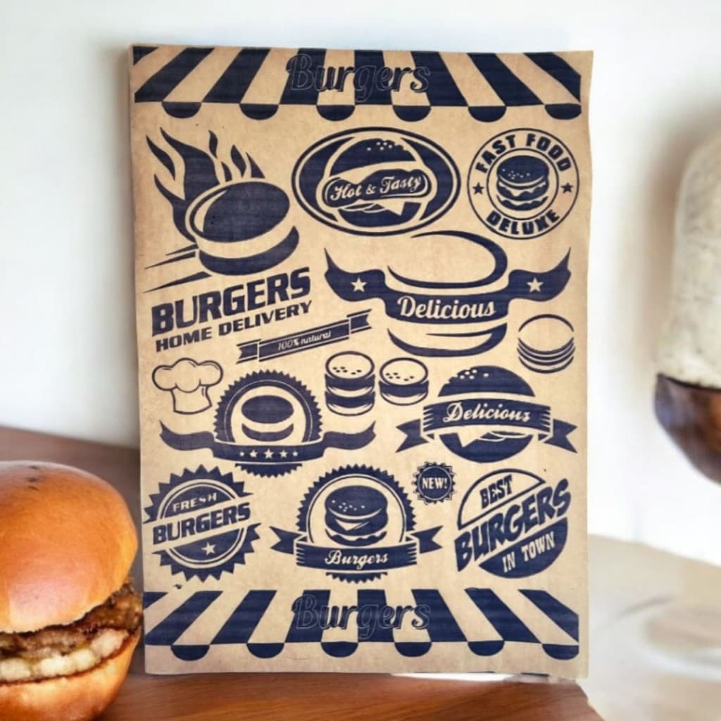 Papel Acoplado Pardo para Burguer Pardo 33x44 com 400 folhas