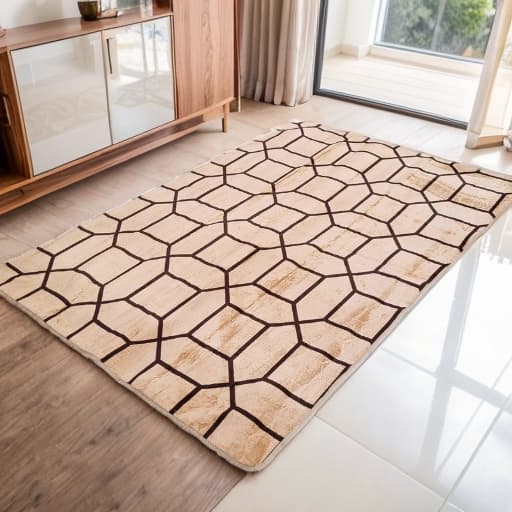 Tapete Sala Quarto escritório Geometrico 1,00 x 1,40 Varias Estampas Com Antiderrapante