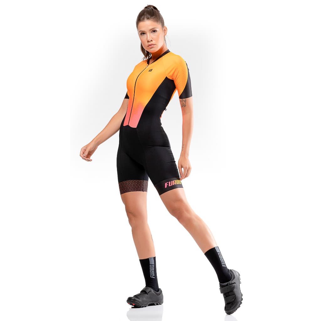 Macaquinho Ciclismo Feminino Furbo New Mesh