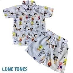 Conjunto Menino Mauricinho Temático Looney Tunes Adulto