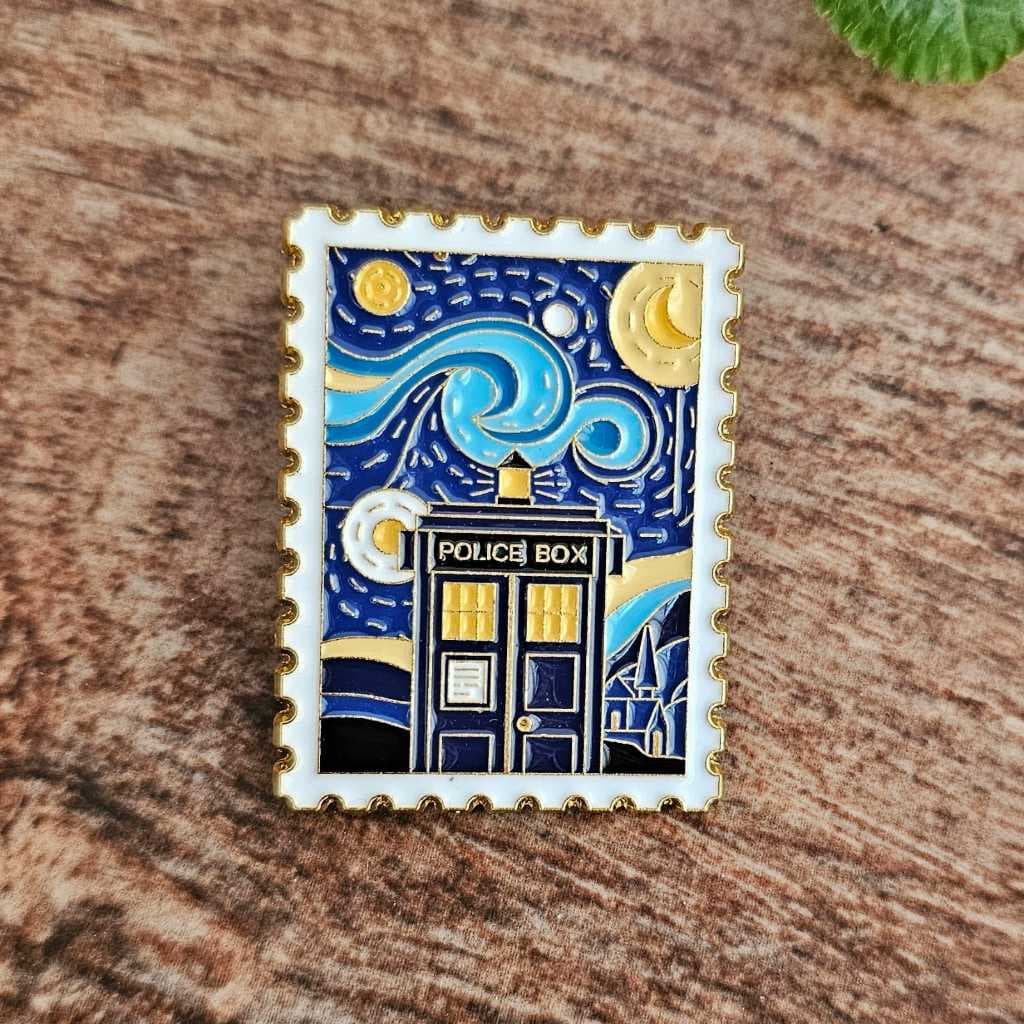 Broche pin alfinete doctor who mochila jaqueta jeans