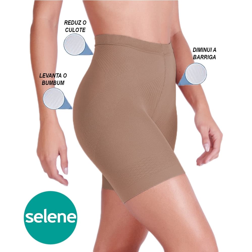 Shorts Cinta Modeladora Compressão Bermuda Selene 9815