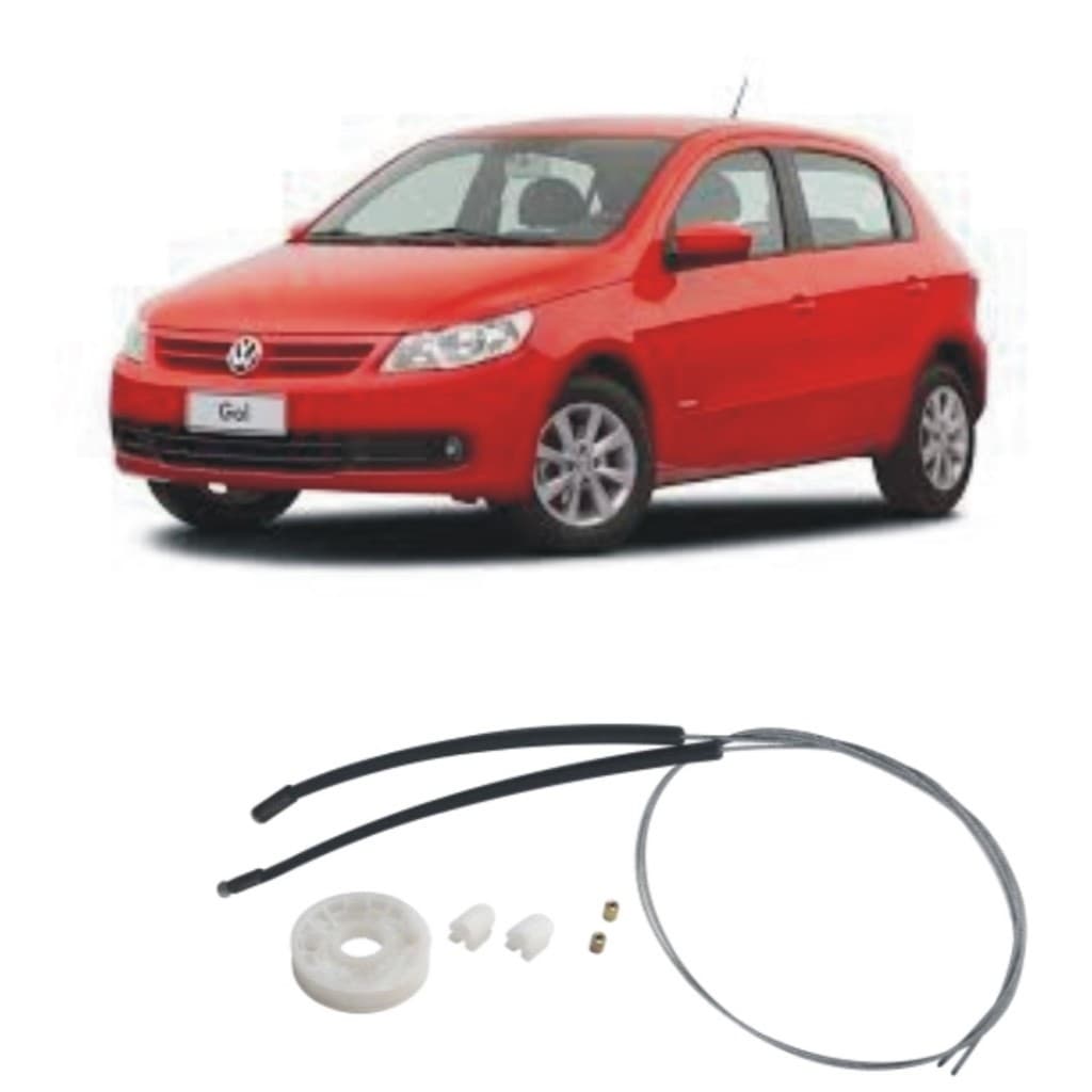 Kit Reparo Maquina Vidro Elétrico Gol Voyage G5 G6 Dianteiro Esquerdo/ Direito