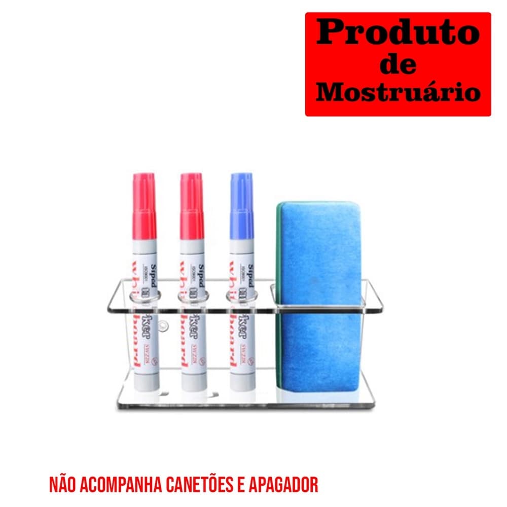Kit Suporte Para Canetões Apagador Lousa