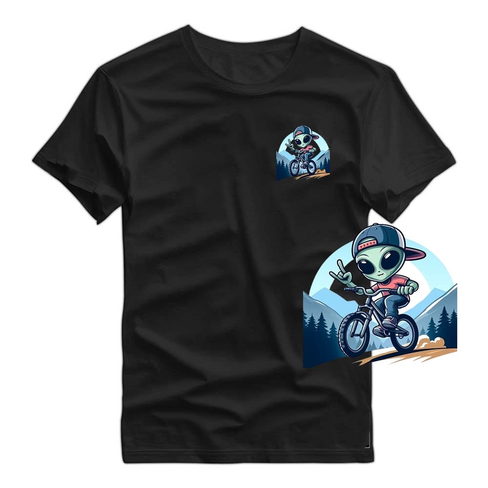 Camisa Camiseta Streetwear Basica Estampa Alien Minimalista 100% algodão envio rapido