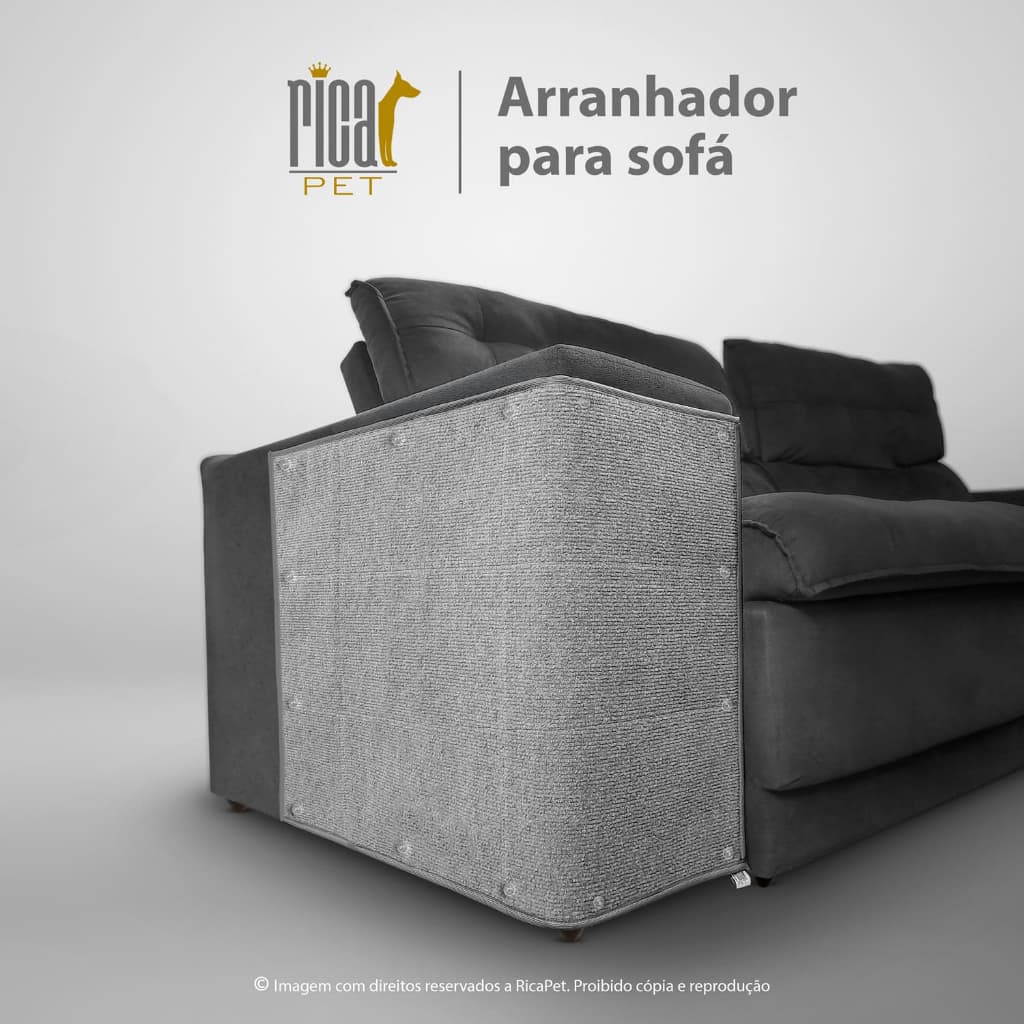 Arranhador Carpete para Gato Protetor Sofá Cama poltrona Ricapet
