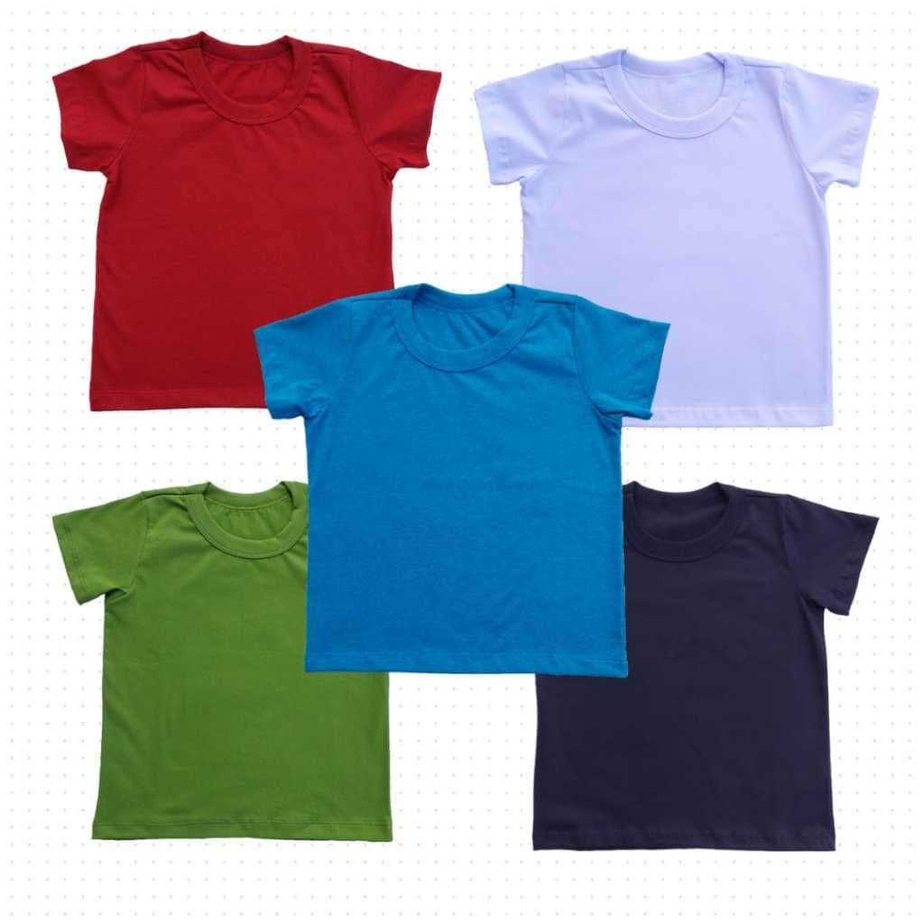 Kit 3 Peças Camisas Infantil (IDADE 1,2,4,6,8 e 10 Anos) 100% AlgodãO