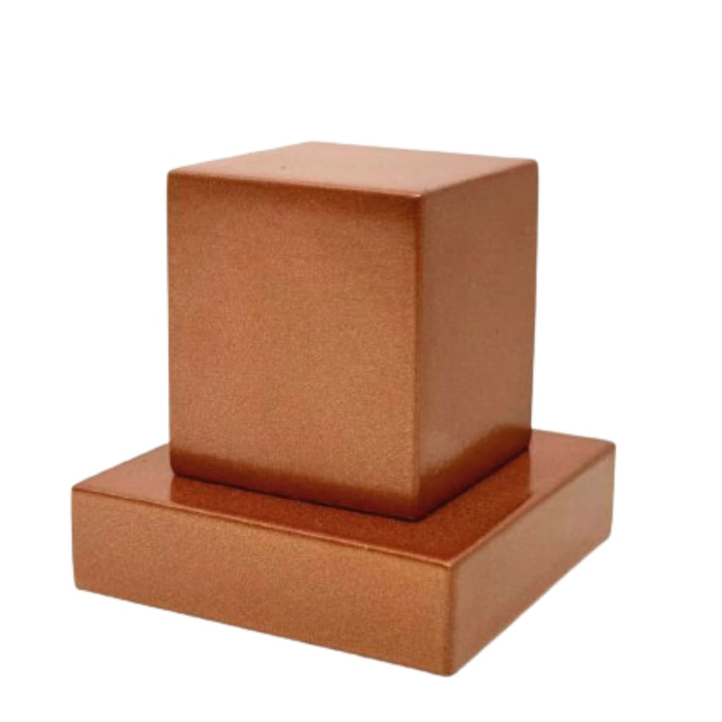 Acabamento Registro Quadrado 1/2 Ou 3/4 Metal Brilhante Rose