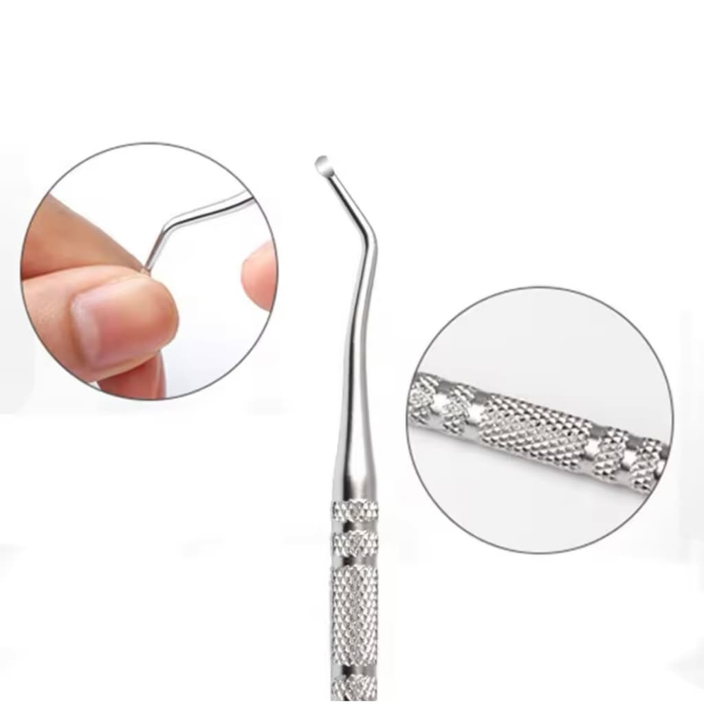 Desencravador de Unha Ferramenta Pedicure e Manicure Profissional Aço Inoxidável