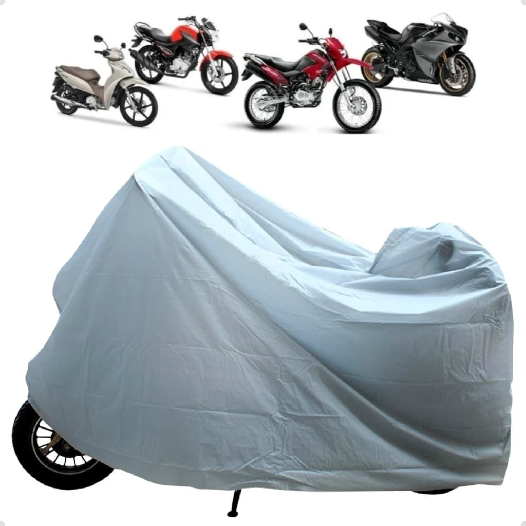 Capa Impermeável Para Moto Proteção Completa Sol E Chuva Material Super Leve