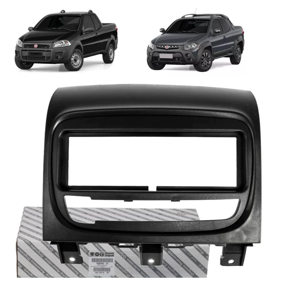 Moldura Painel Radio Preto Fiat Strada 2013-2020 Original