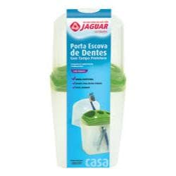 Porta Escovas de Dentes com Tampa Protetora Para Banheiro Ideal para Organização e Higiene Jaguar