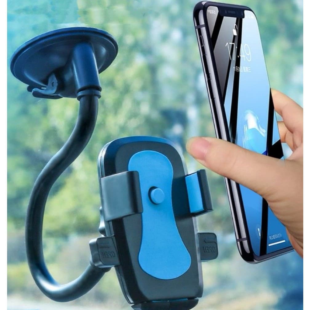 Suporte para celular veicular Ventosa Ajustável 360° IT Blue LE-023 Fixação vidro de carro Gps Mapas Porta Smartphone