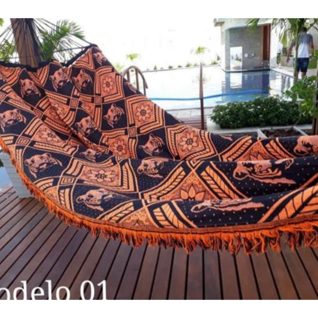 Rede De Dormir Descanso Casal Indiana Gigante Reforçada Para Varanda Promoção Ótimo Preço