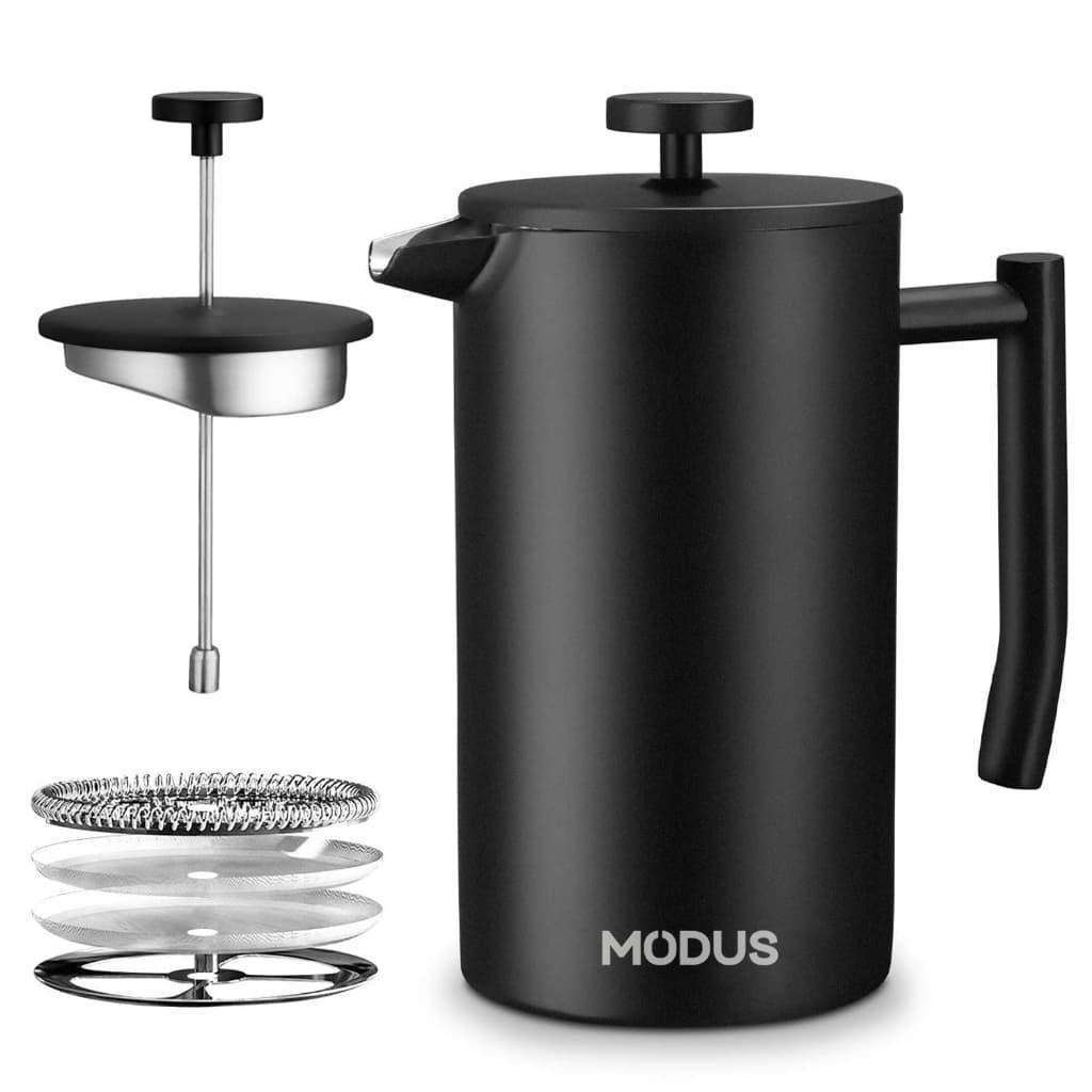 Icoffee Cafeteira Prensa Francesa Inox Preto 700ml