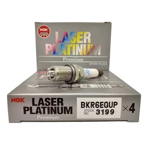 Jogo Velas de Ignição NGK Laser Platinum BKR6EQUP – BMW, Mini, Audi A6/A8, Land Rover, Porshe