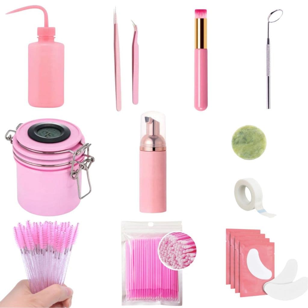 Kit Completo Extensão Cilios Iniciante Treino Alongamento