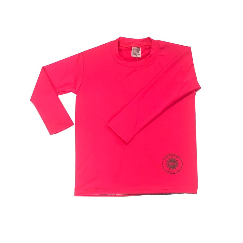 Camisa UV infantil/juvenil praia piscina menina 1 ao 16 anos