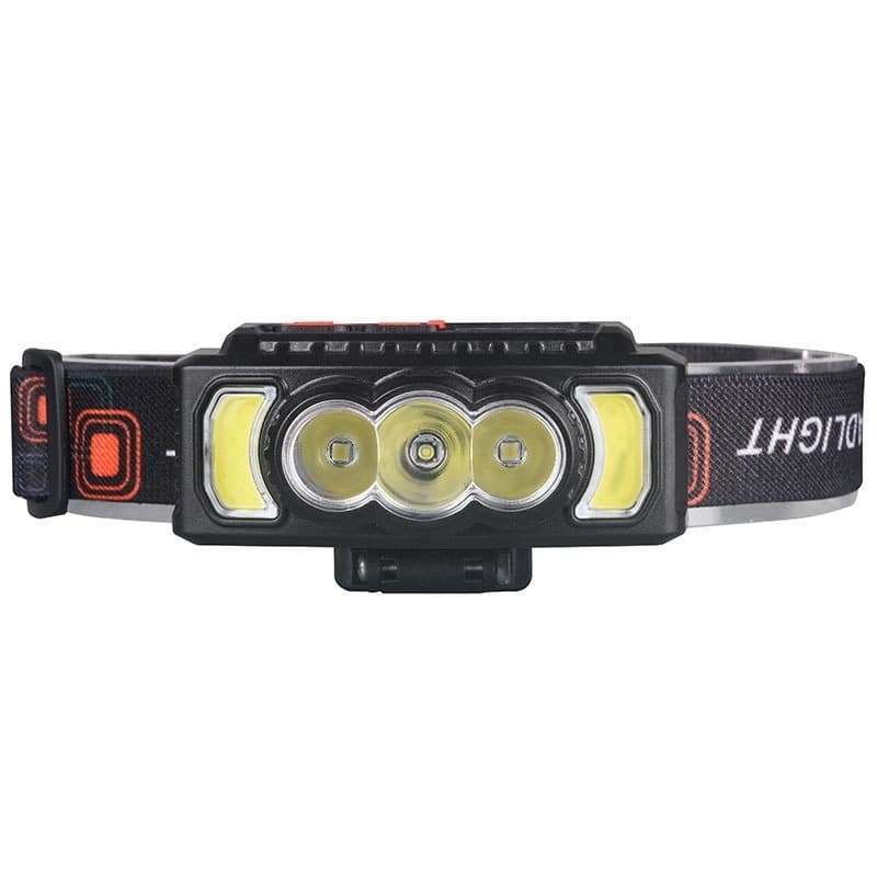 Lanterna Holofote Cabeça 5 LED Super Brilhante À Prova D 'Água USB Recarregável