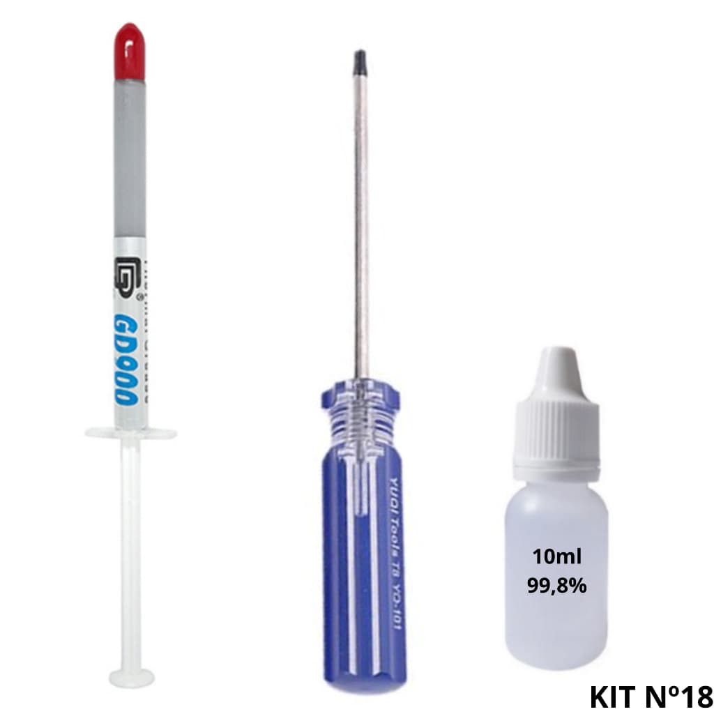 Kit Pasta Térmica Gd900 1g + Chave Torx T8 + 10 ML Para Auxiliar Na Limpeza
