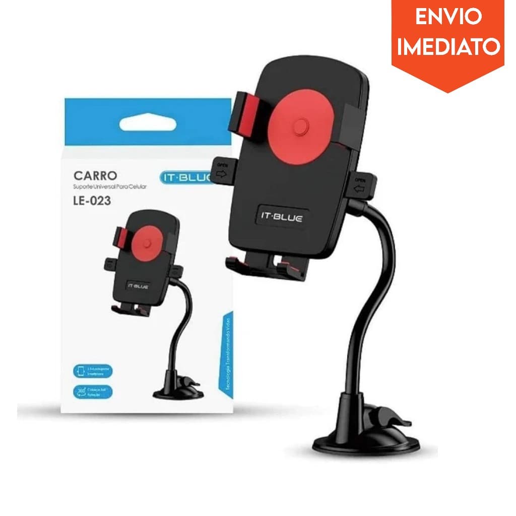 Suporte Veicular Universal para Celular com Trava - Haste Flexível LeLong LE-023