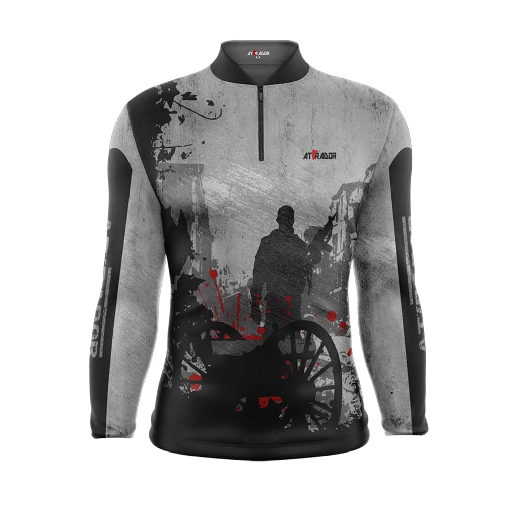 Camisa Camiseta Tiro Esportivo  Manga Longa Marca Atirador FPU 50+ Ref 27