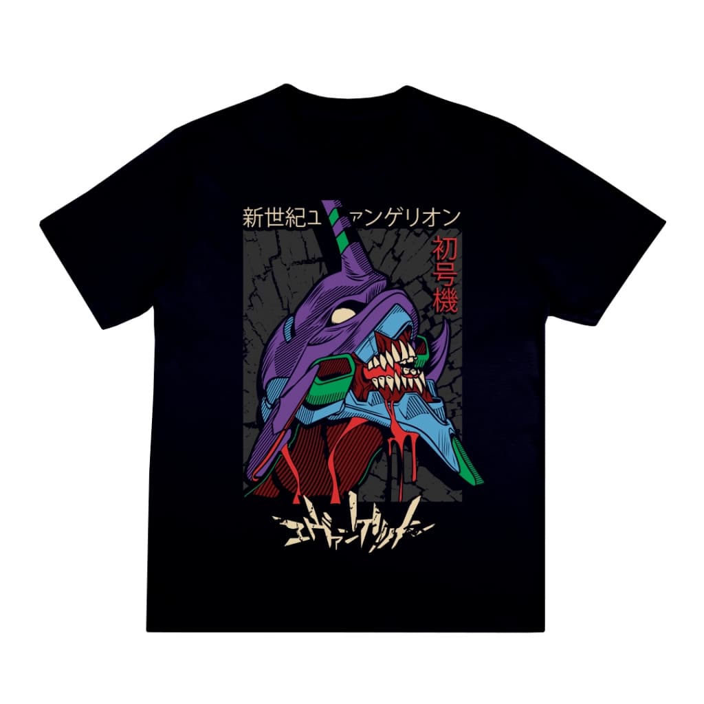 Camiseta Anime Evangelion Streetwear Camisa 100% Algodão Zero Encolhimento Fio 30.1 Penteado Unissex Presente Geek