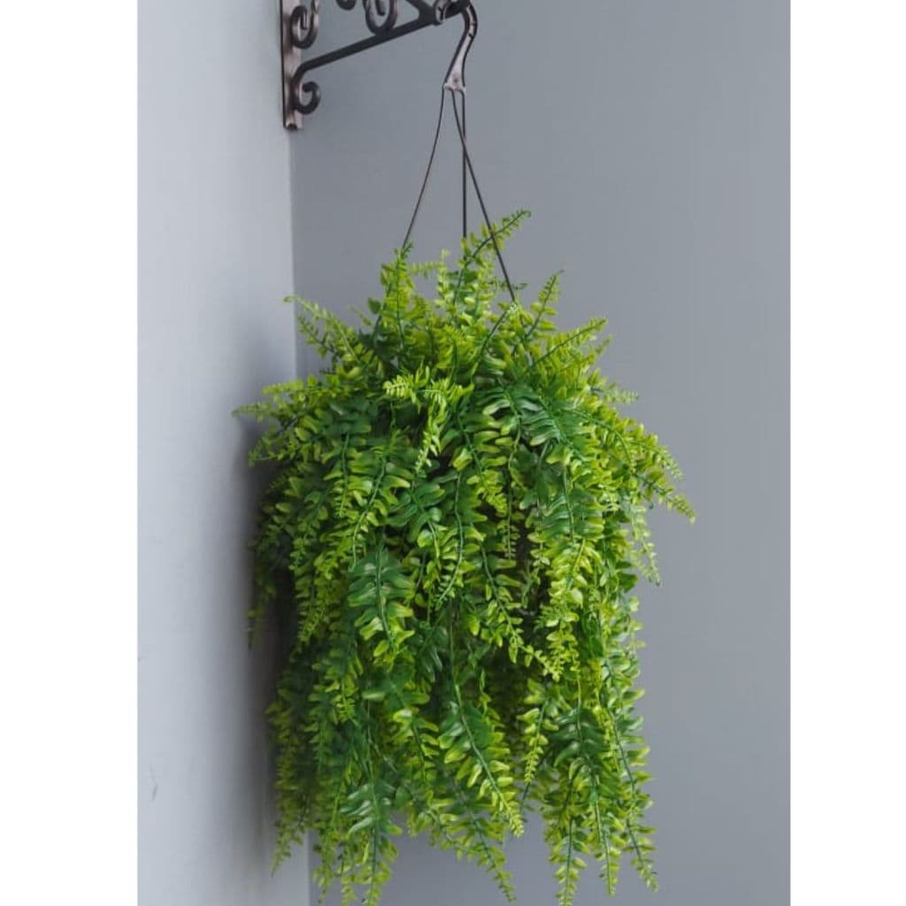 Arranjo De Pendurar/Teto Suspenso Com Flores Artificiais Samambaia Montado Home Decoração