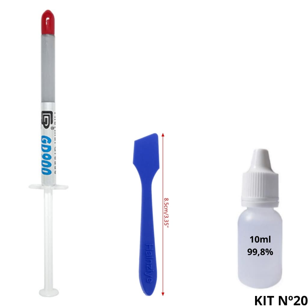 Kit Pasta Térmica Gd900 1g + Espátula Para Auxiliar na Aplicação + 10 ML